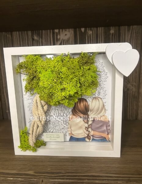 Quadro con muschio stabilizzato