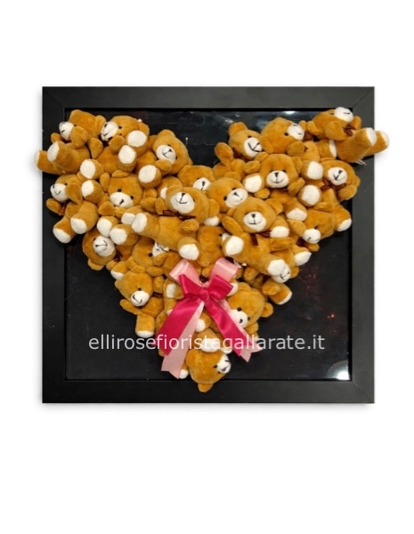 Quadro con orsetti in vel40x40